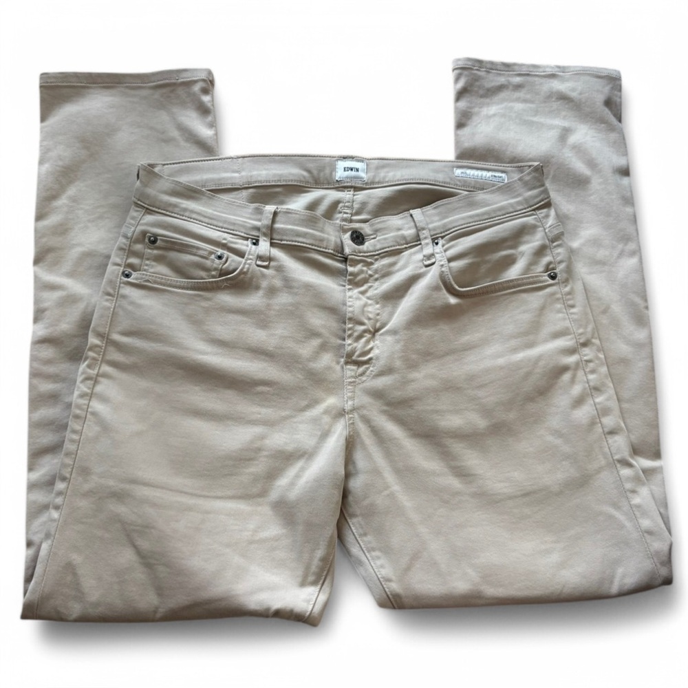 EDWIN Jace Straight Leg  Men's Size 31‎ In Oyster Tan